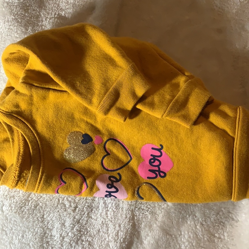 Baby girls sweater- honey yellow